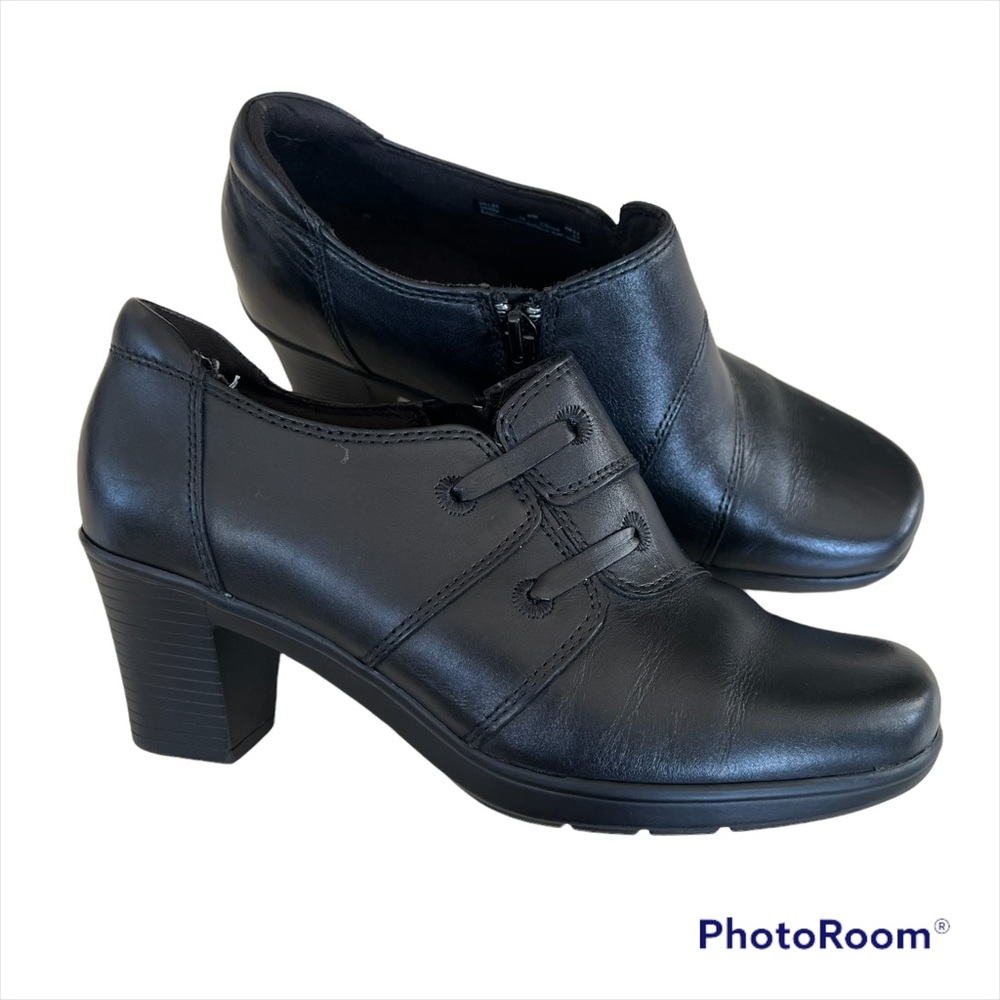 Clark’s mirabelle hills black heel boots
